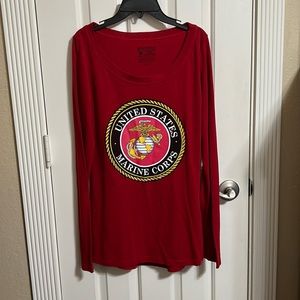 Authentic Marines long sleeve, T-shirt, size medium.